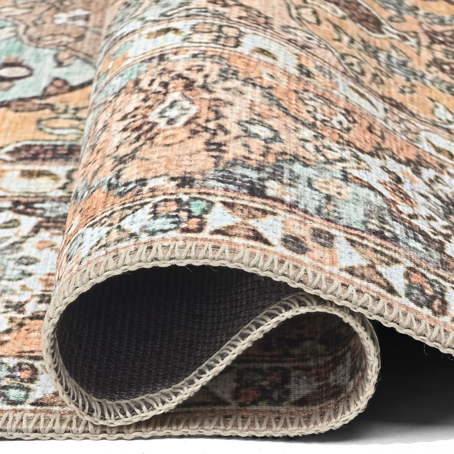 Flachgewebter Teppich - Berelina (beige/mehrfarbig)