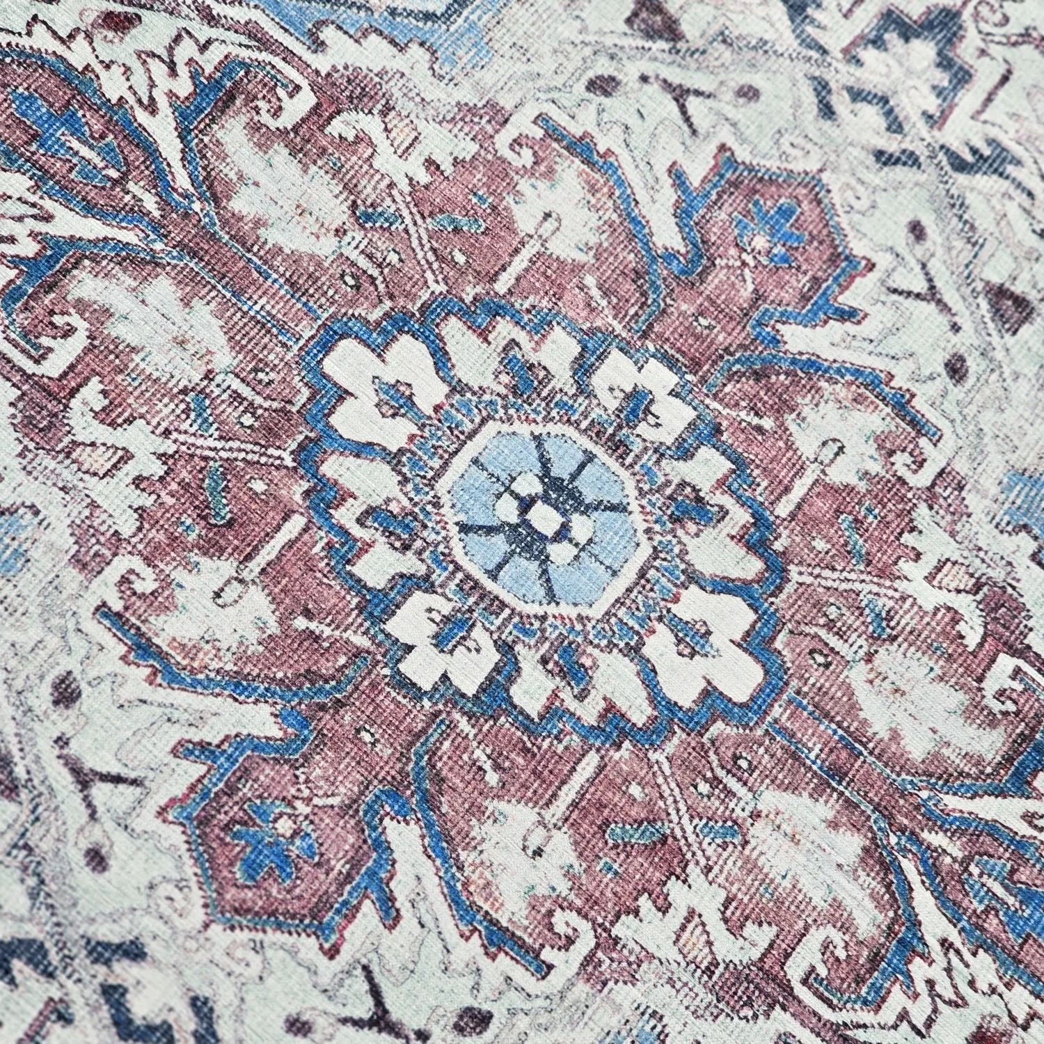 Flachgewebter Teppich - Birjand (blau)