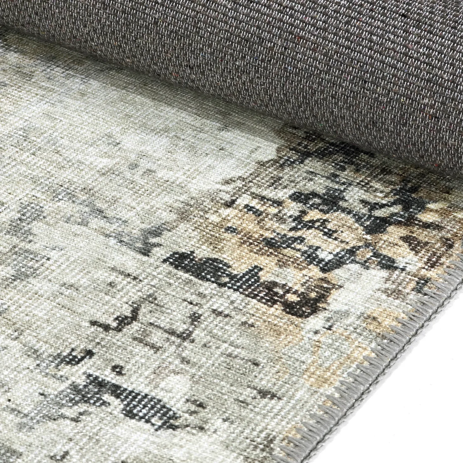 Flachgewebter Teppich - Comino (grau/mehrfarbig)