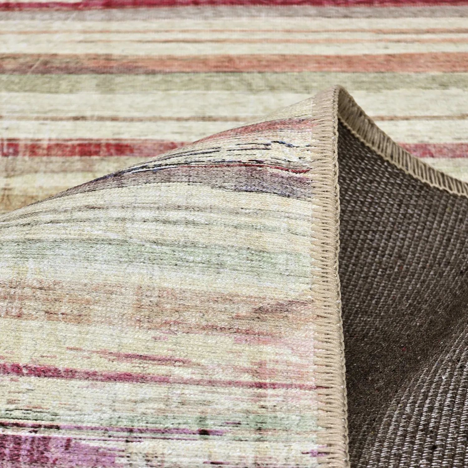 Flachgewebter Teppich - Delara (beige/mehrfarbig)