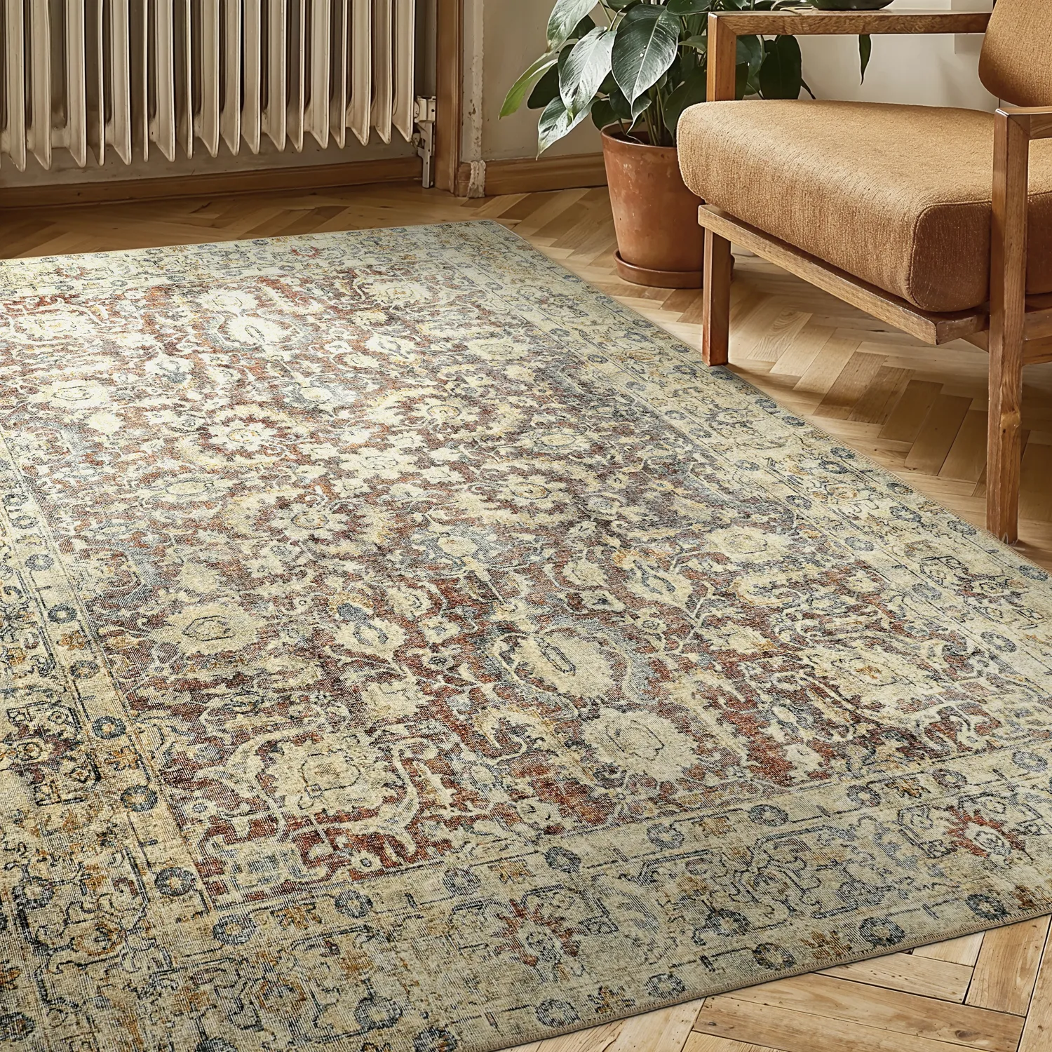 Flachgewebter Teppich - Delvar (beige)