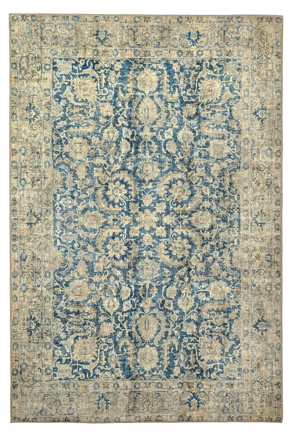 Flachgewebter Teppich - Delvar (blau)