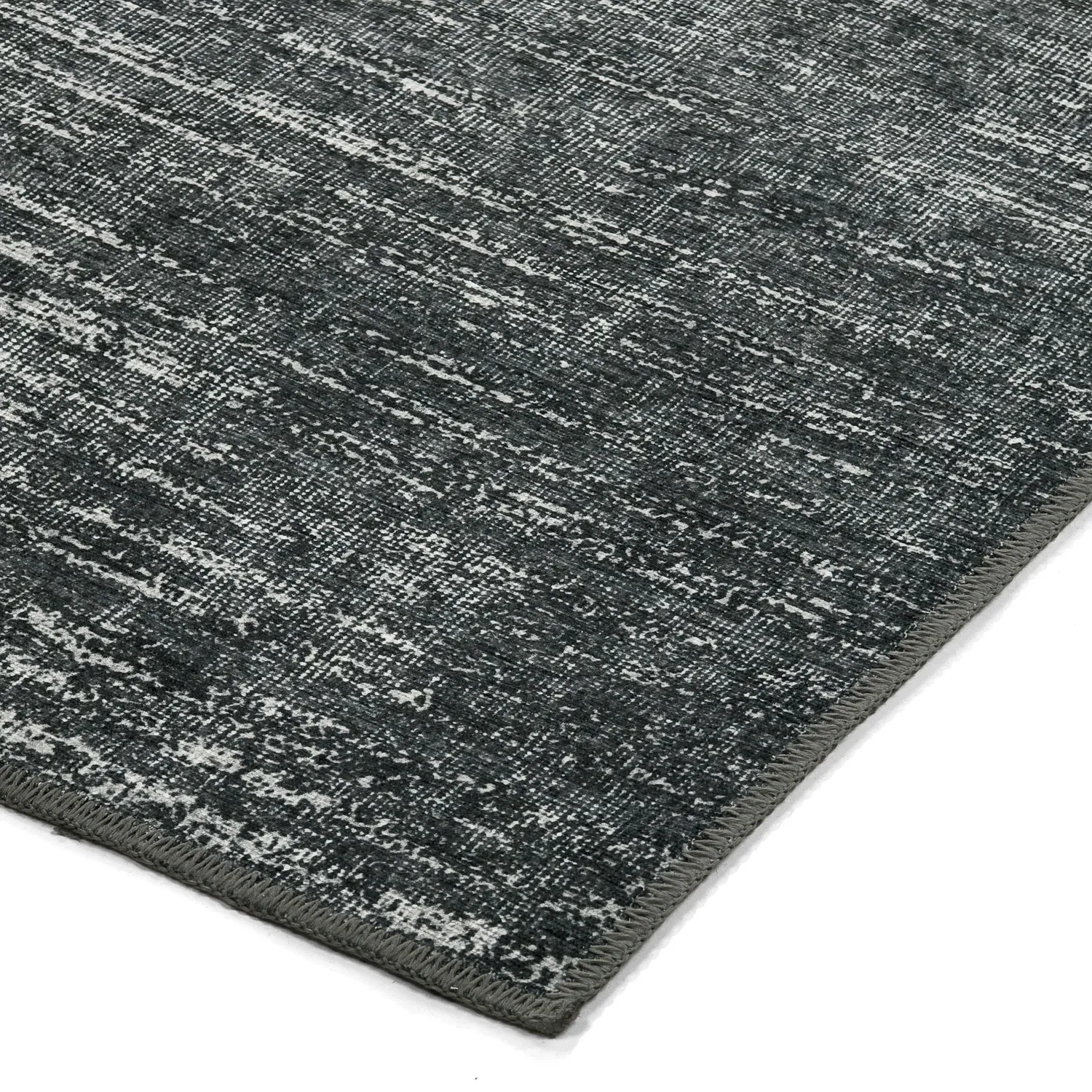 Flachgewebter Teppich - Elarion (schwarz)