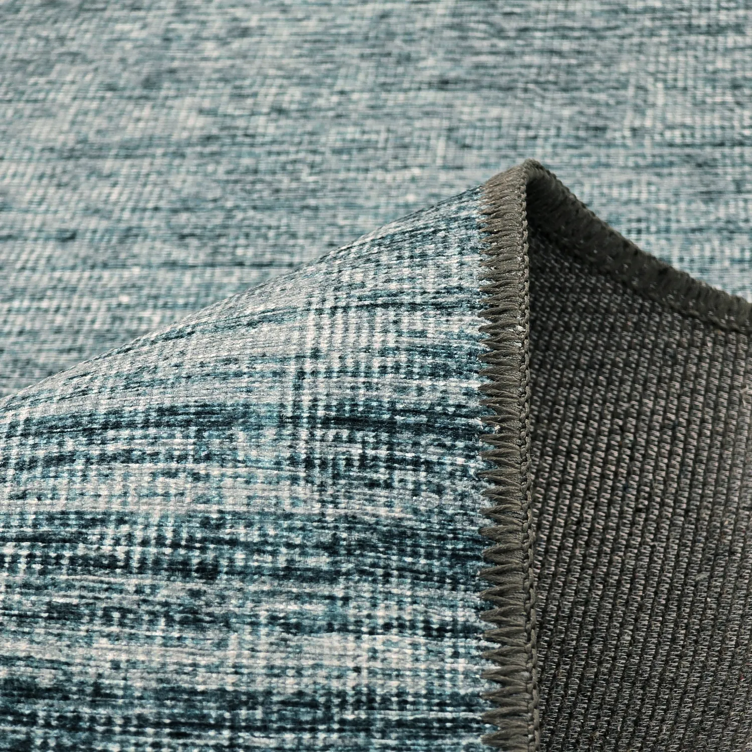 Flachgewebter Teppich - Elarion (blau)