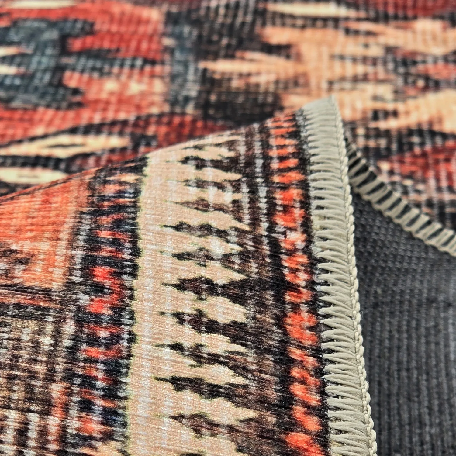 Flachgewebter Teppich - Khalamir (rot)