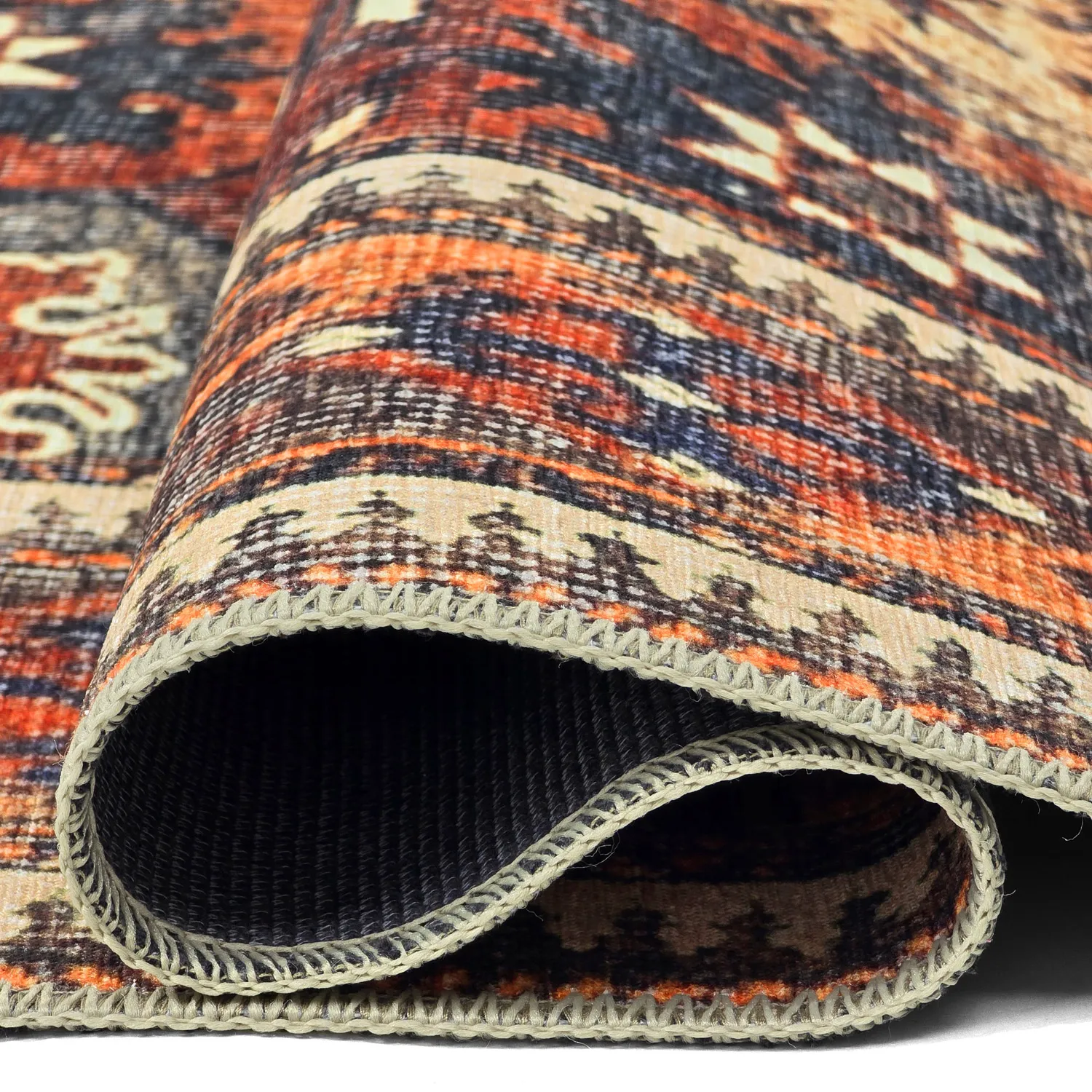 Flachgewebter Teppich - Khalamir (rot)