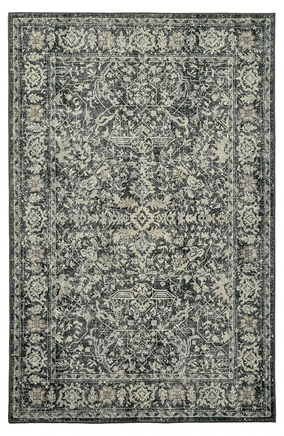 Flachgewebter Teppich - Meralis (schwarz)