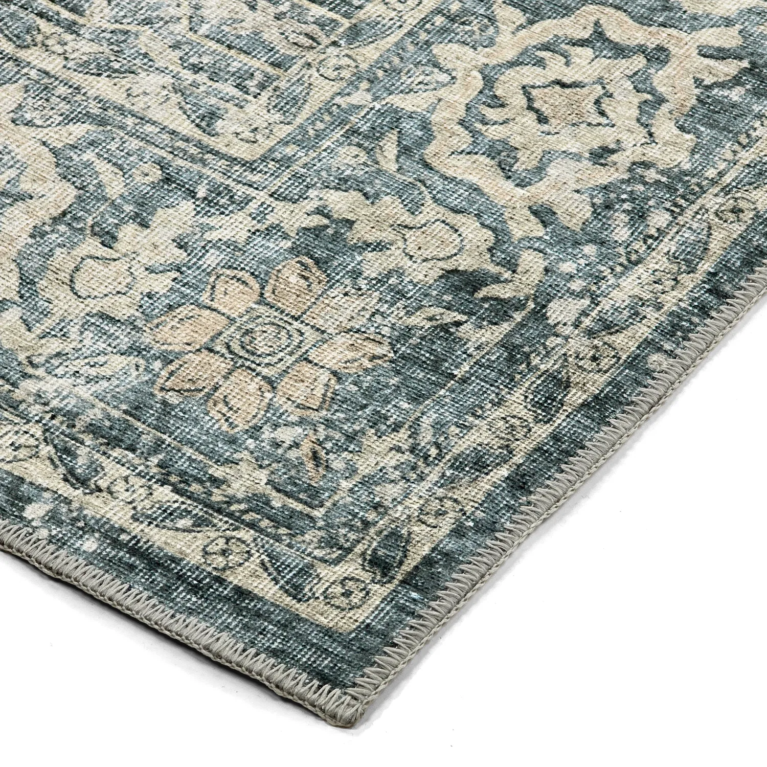 Flachgewebter Teppich - Meralis (blau)