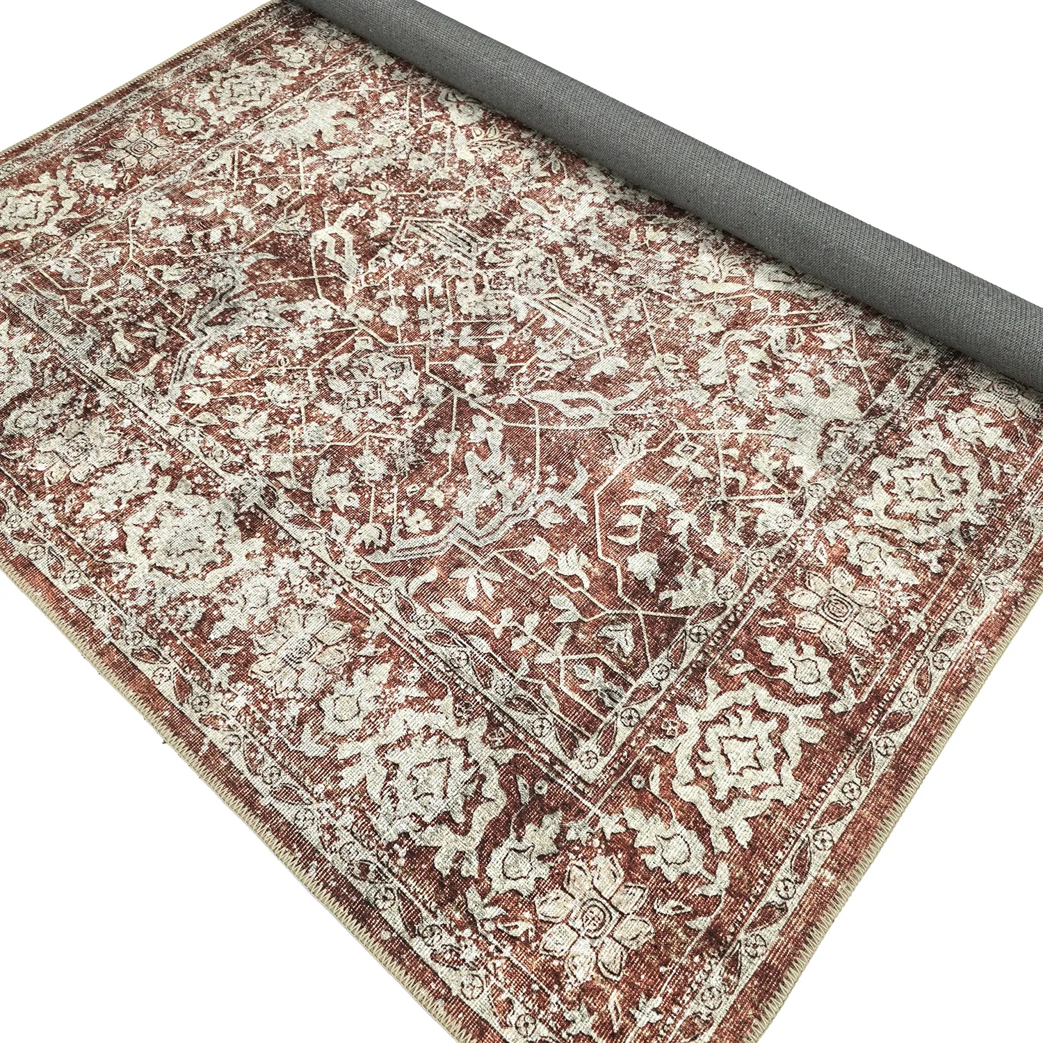 Flachgewebter Teppich - Meralis (rot)