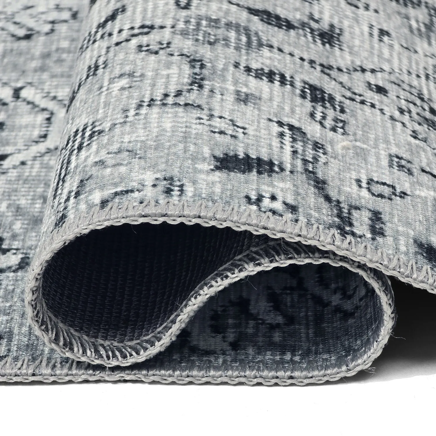 Flachgewebter Teppich - Myrina (grau)