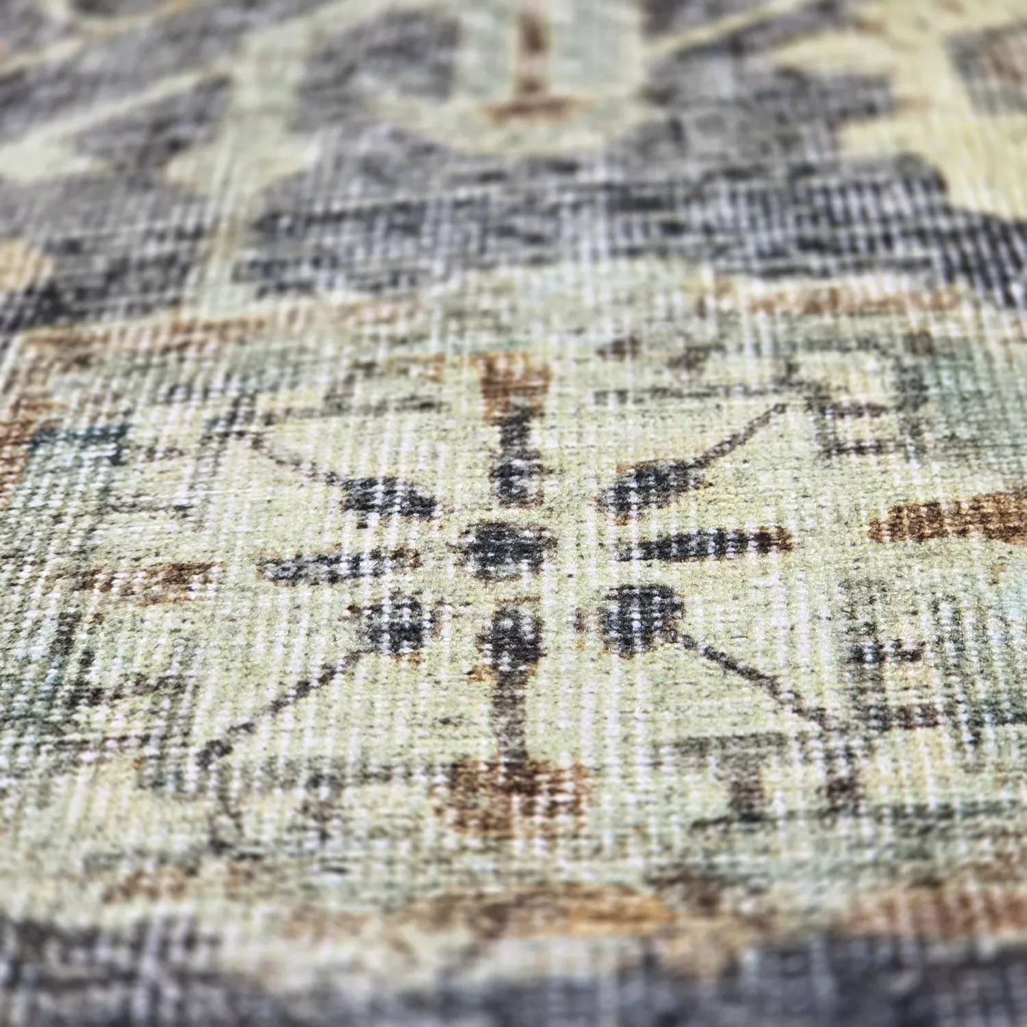 Flachgewebter Teppich - Noura (dunkelblau)