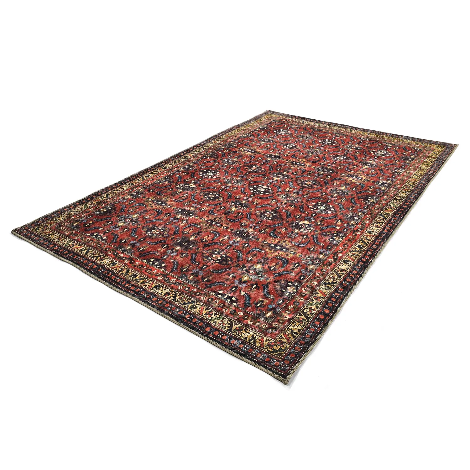 Flachgewebter Teppich - Omarien (rot)