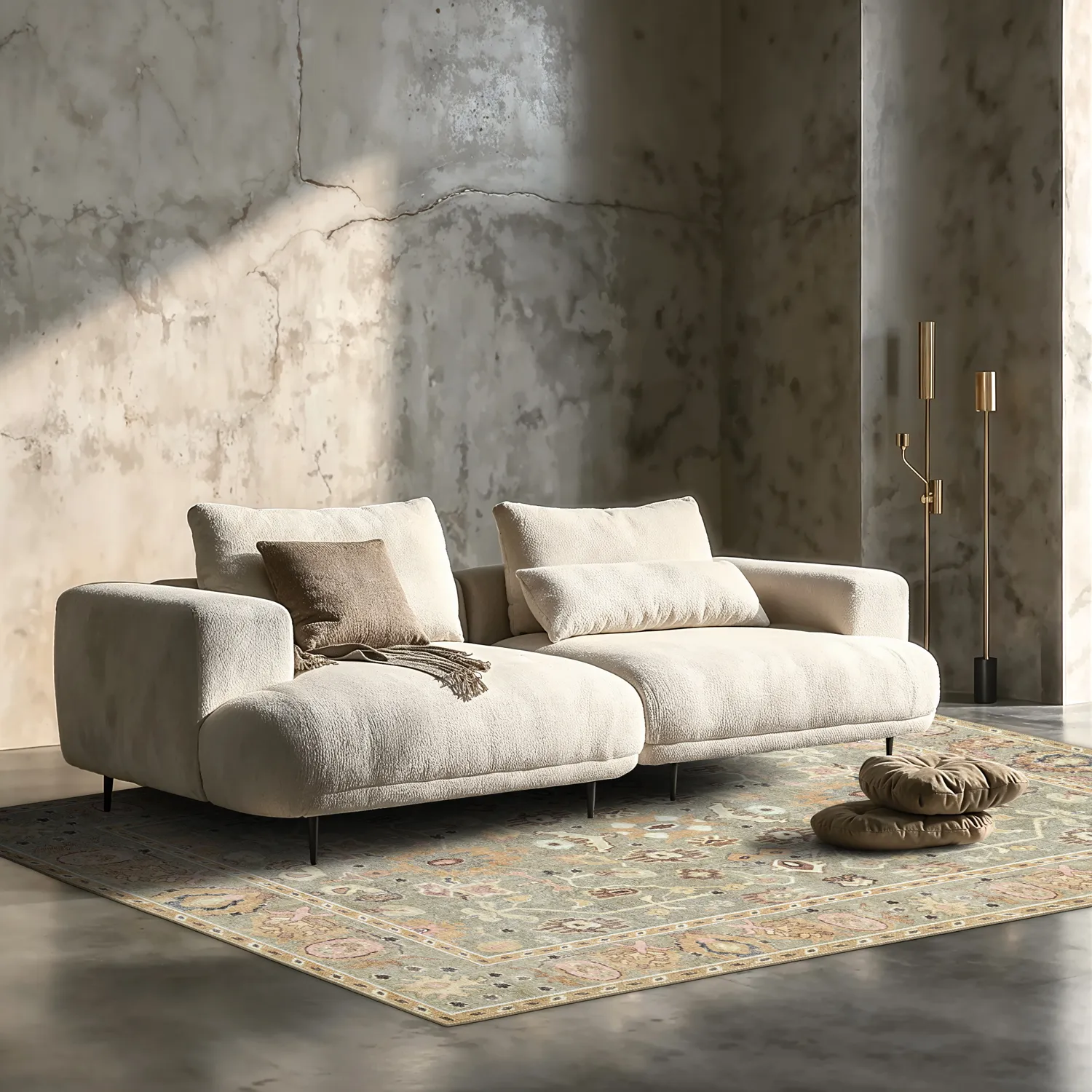 Flachgewebter Teppich - Yara (beige)