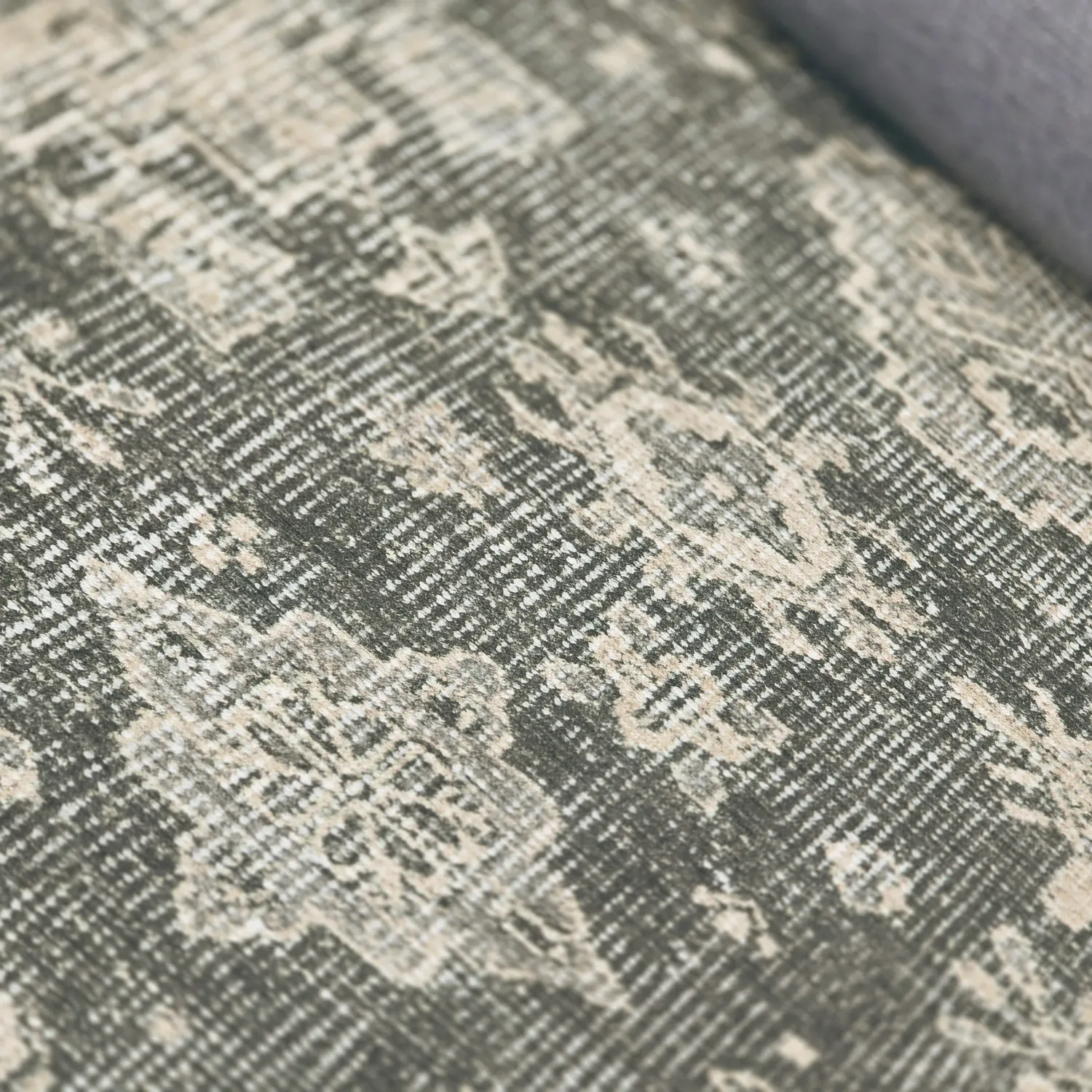 Flachgewebter Teppich - Zuleina (grün)