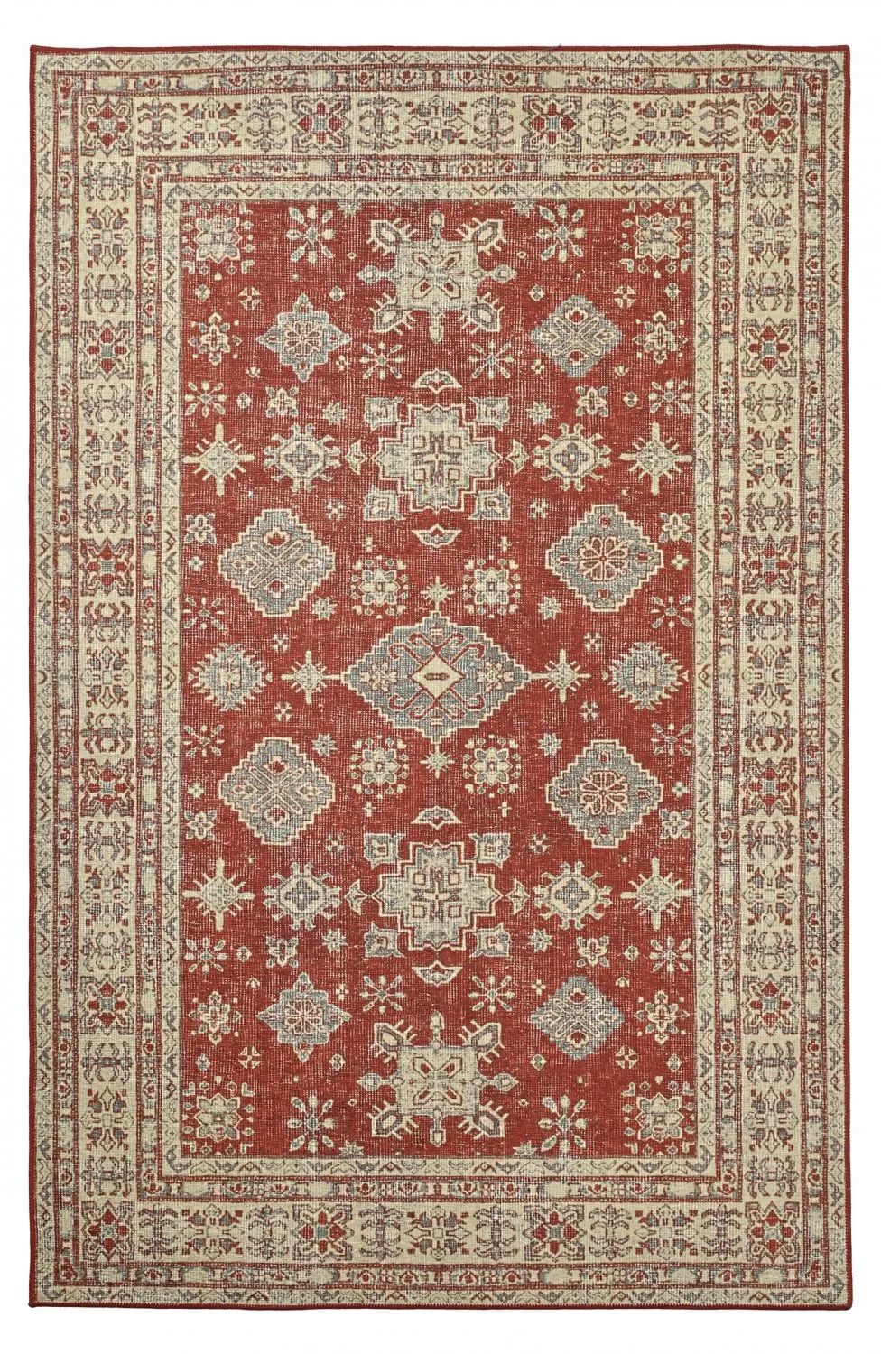 Flachgewebter Teppich - Zuleina (rot)