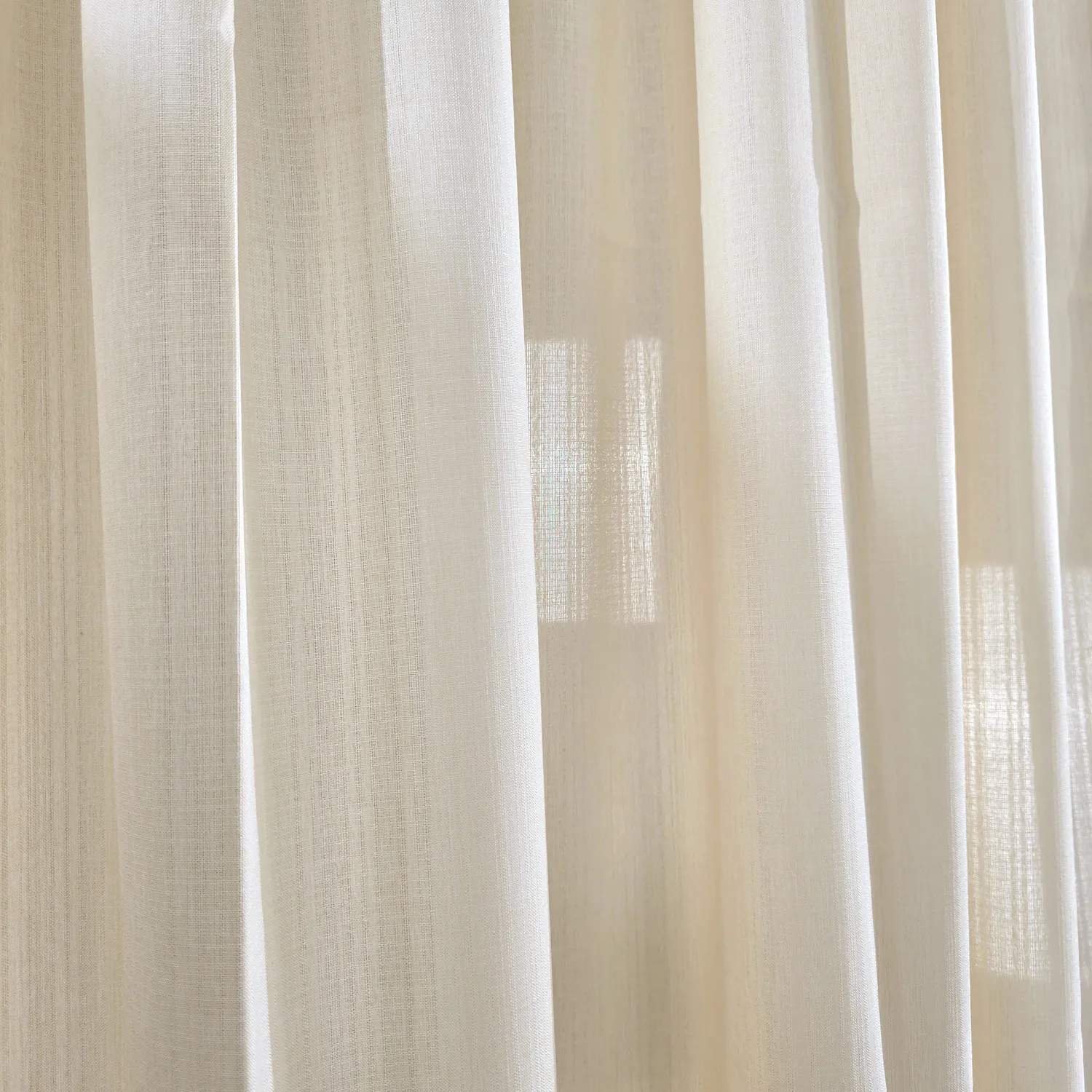 Vorhänge - Gardine in Leinenoptik Andrada (beige)