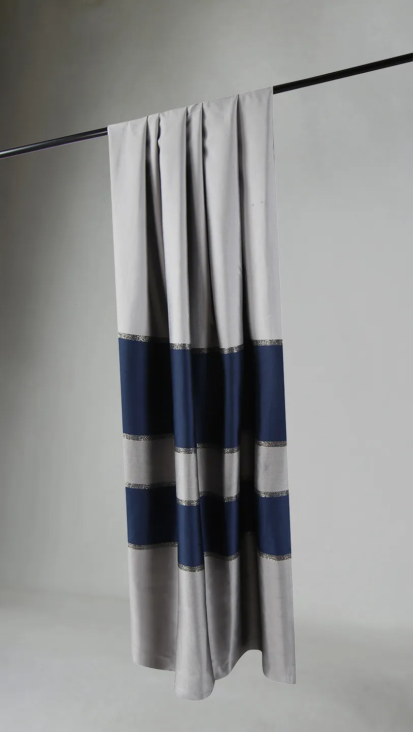 Vorhang - Austin (grau/blau)