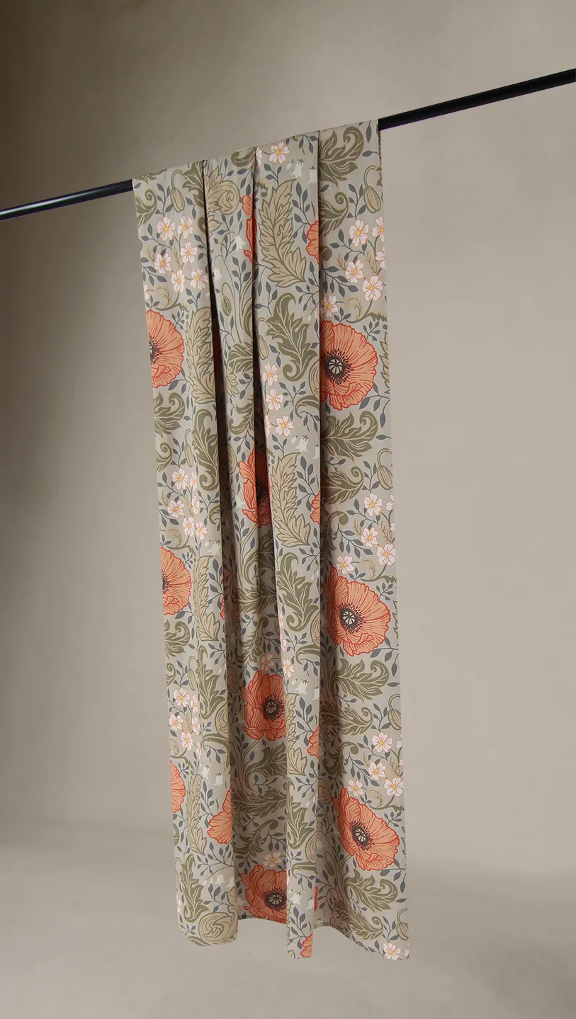 Baumwollvorhang - Poppy (beige)