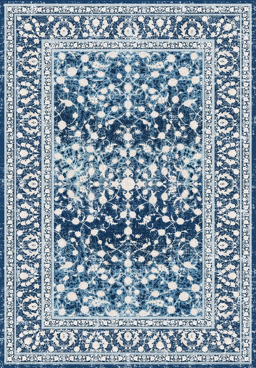 Wilton-Teppich - Genesis (blau)