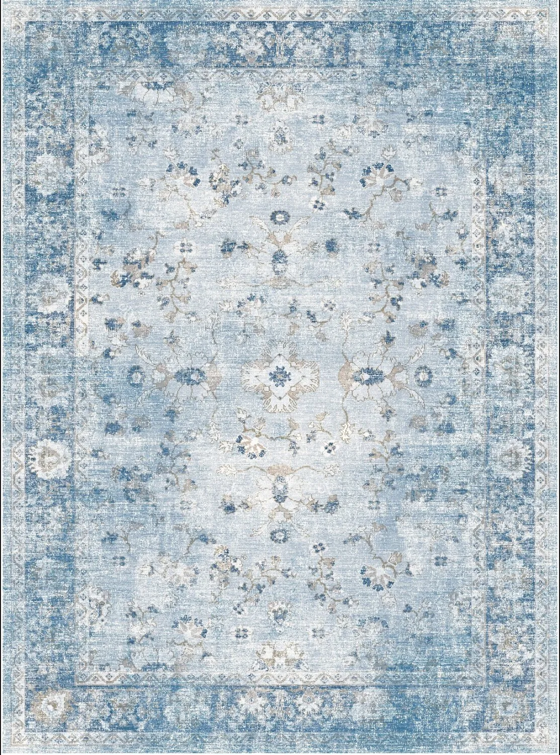 Wilton-Teppich - Gombalia (hellblau)