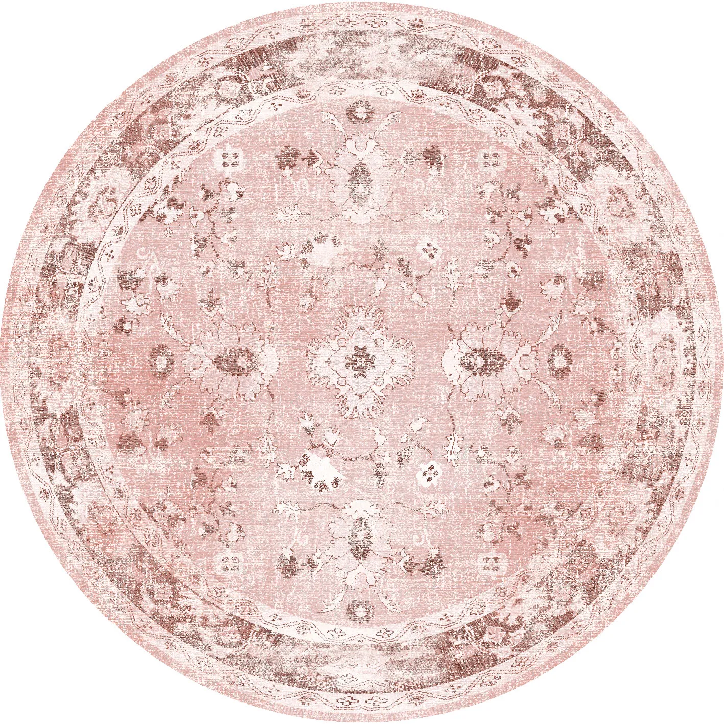 Runde Teppiche - Gombalia (rosa)