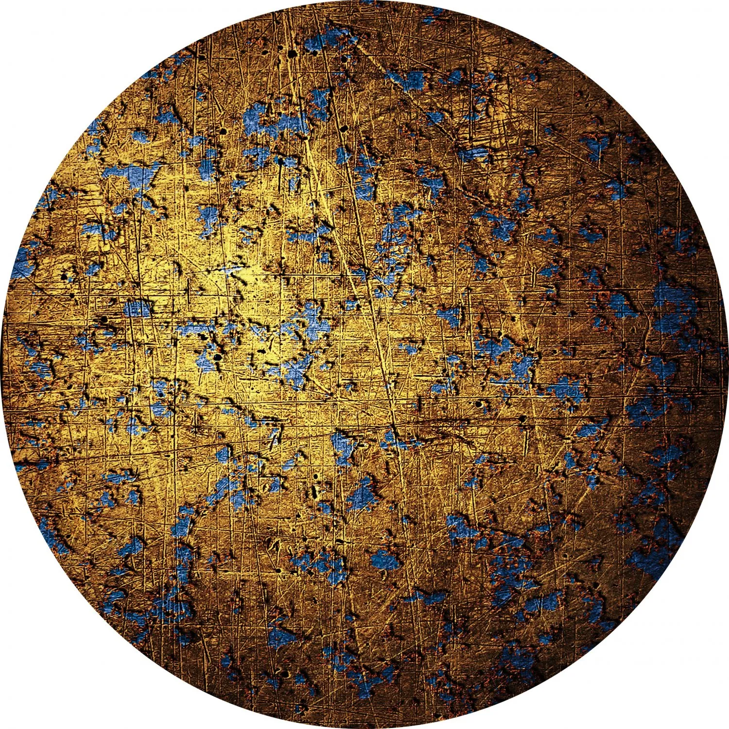 Rund Teppich - Leiria (gold)