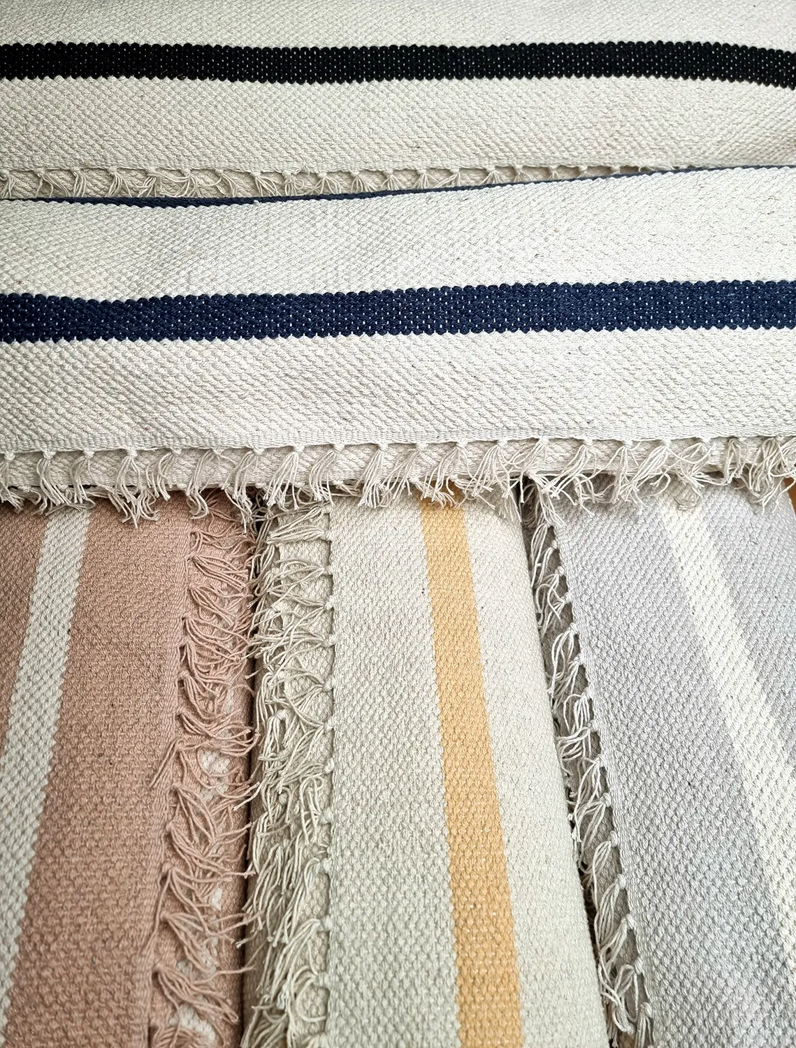 Baumwollteppich - Helle (offwhite/schwarz)