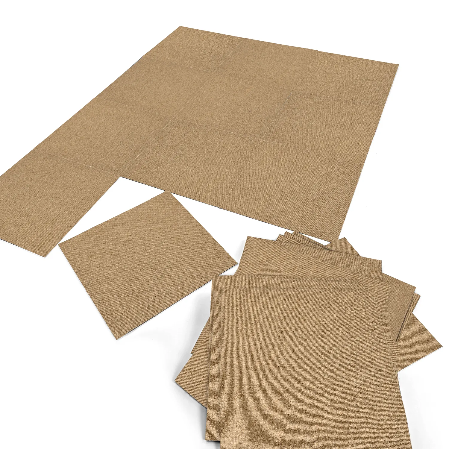 Teppichboden - Almeria Teppichfliesen 24 Stk. (beige)