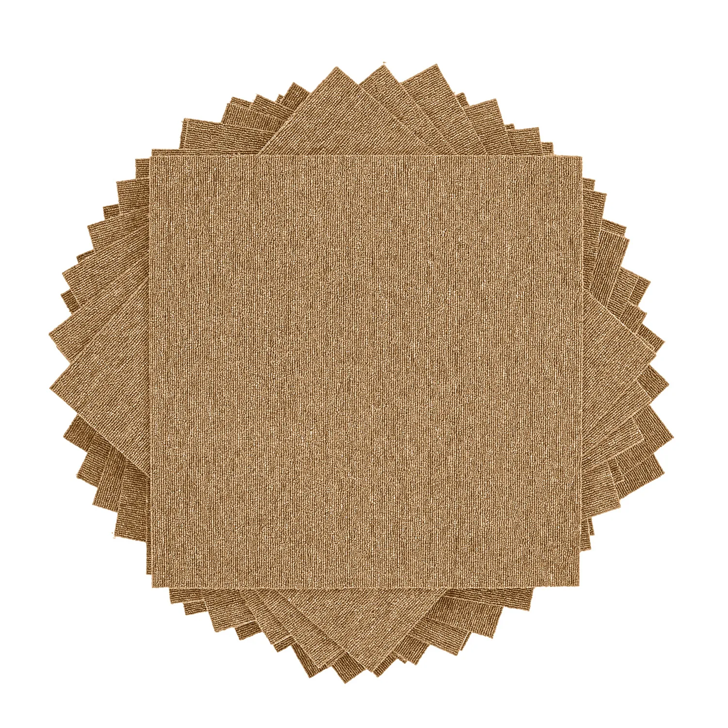 Teppichboden - Almeria Teppichfliesen 24 Stk. (beige)