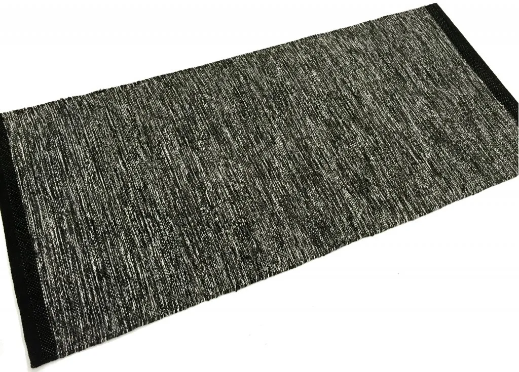 Flickenteppich - Slite (schwarz-weiß)