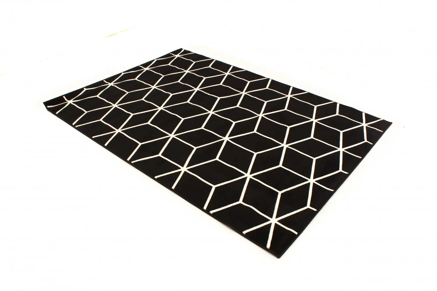 Wilton-Teppich - Florence Square (schwarz)