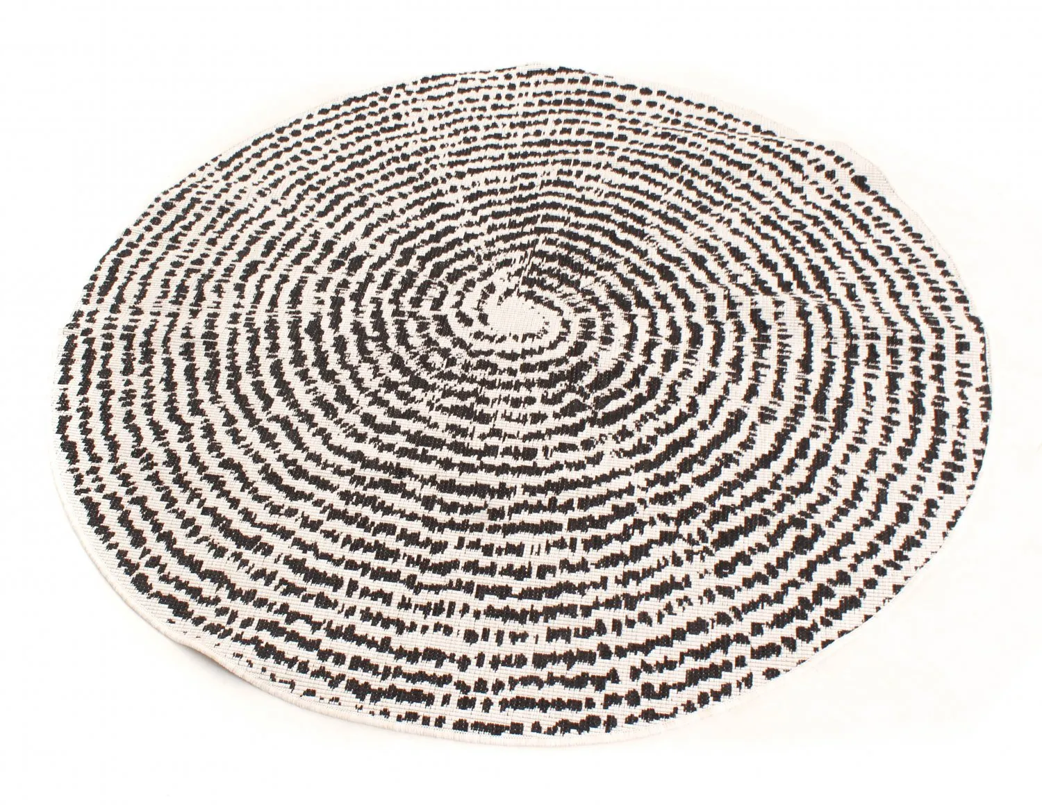 Rund Teppich - Brussels Swirl (schwarz)