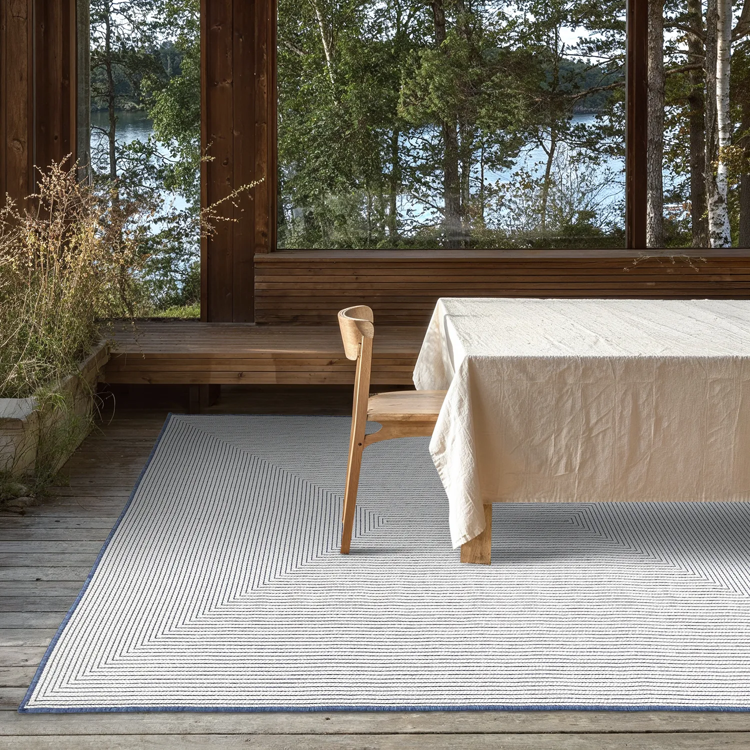 Teppich für innen und außen - utomhusmatta - Arlo (blau)