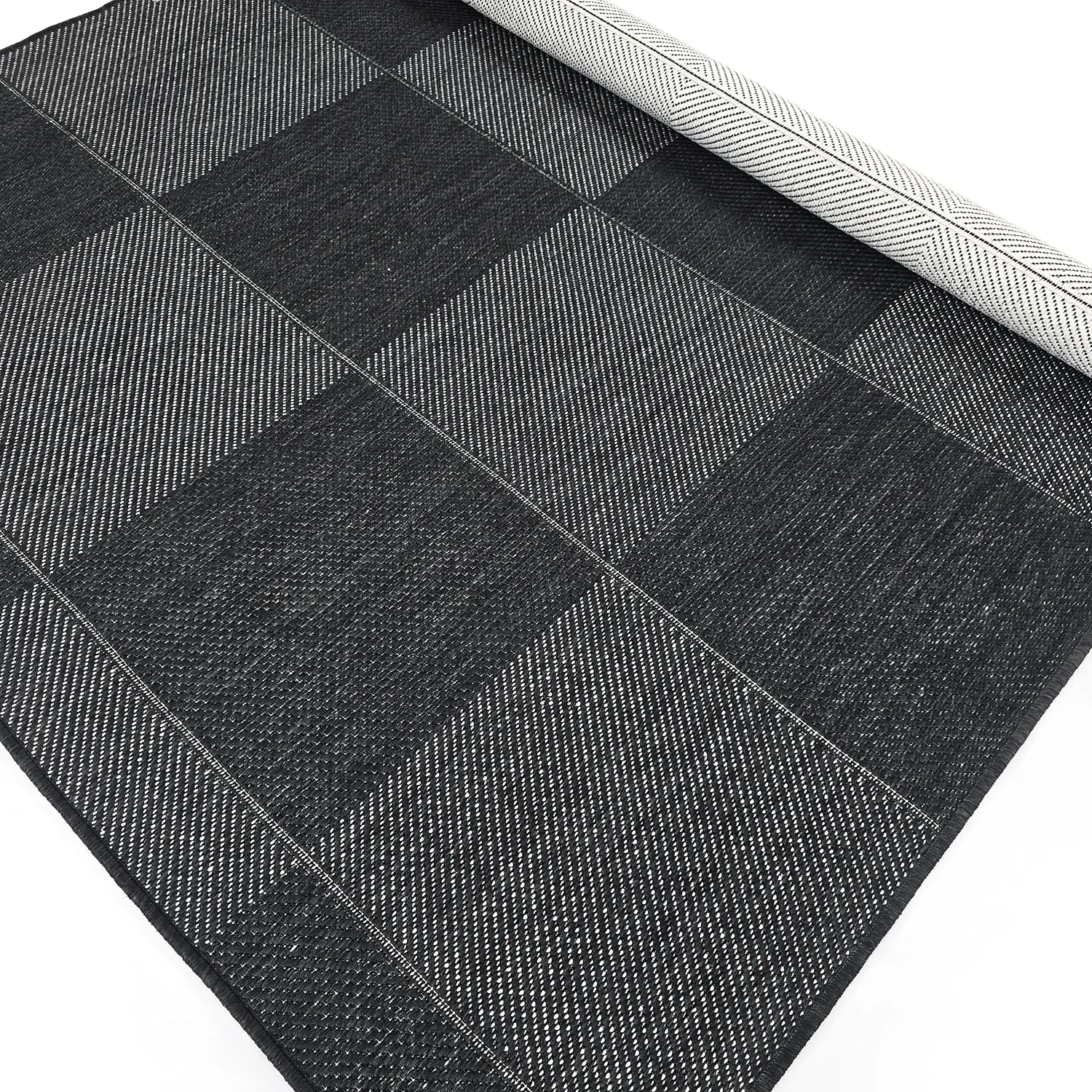 Teppich für innen und außen - utomhusmatta - Ava (schwarz)
