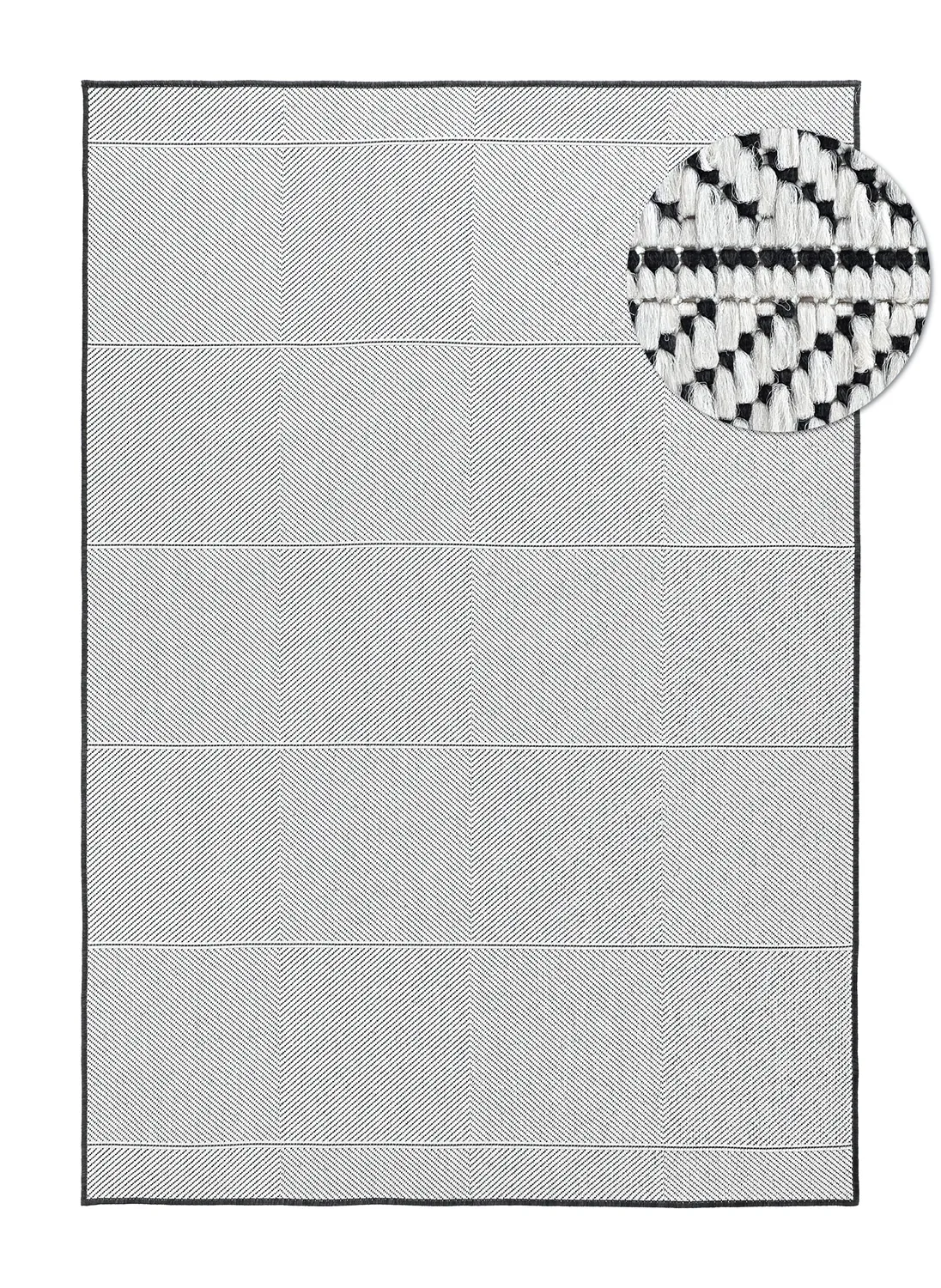 Teppich für innen und außen - utomhusmatta - Ava (schwarz)