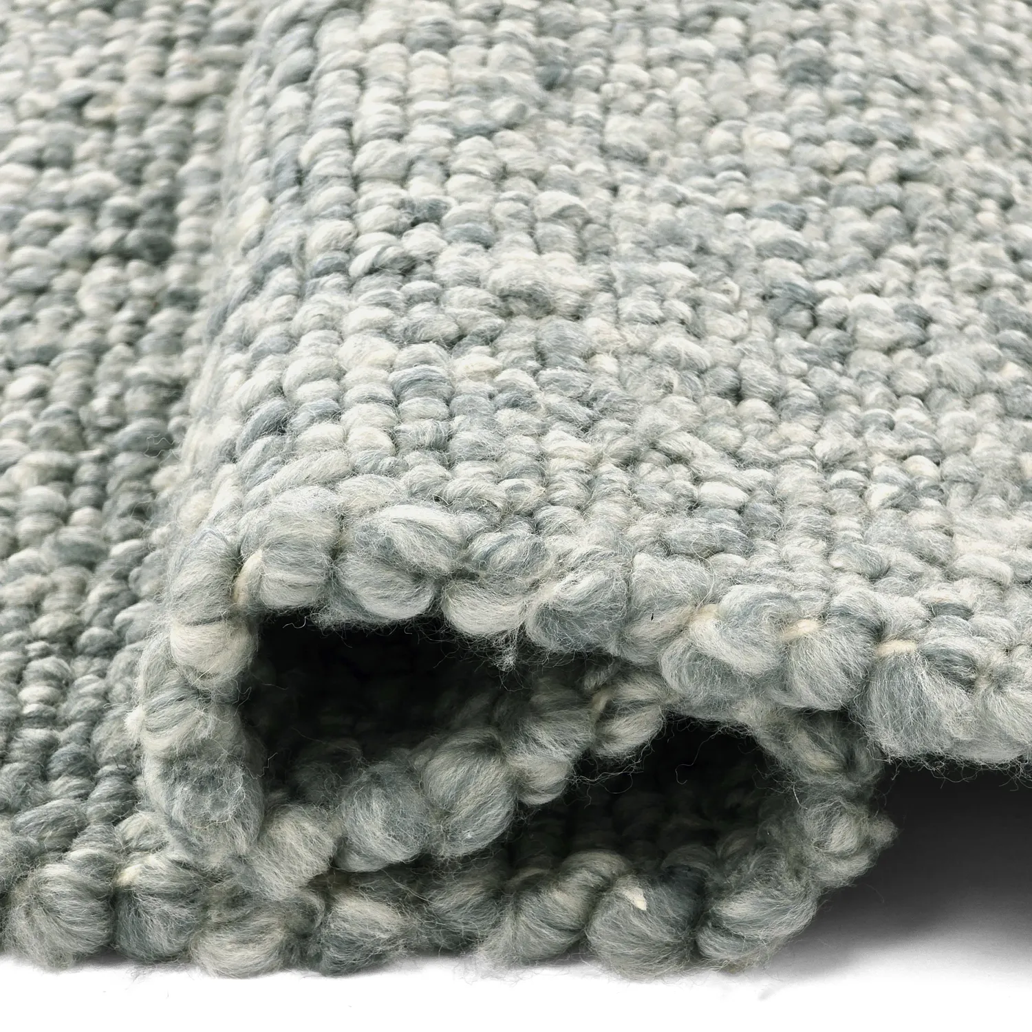 Teppich für innen und außen - Milford Wool Look (hellblau)