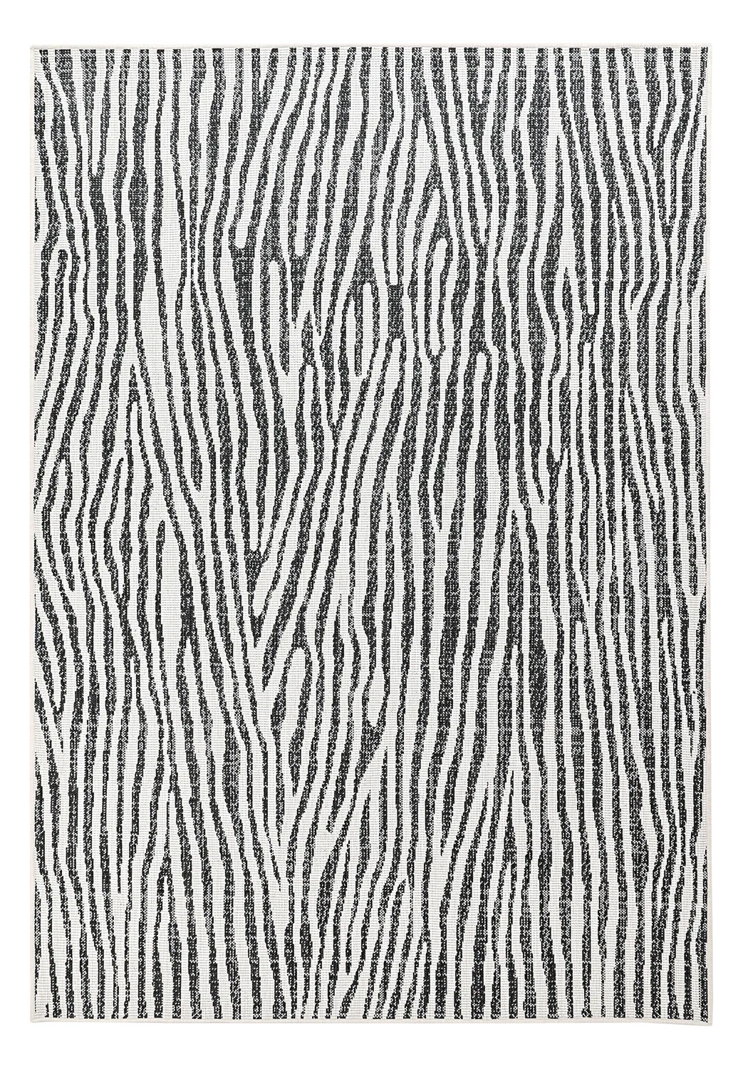 Teppich für innen und außen - utomhusmatta - Vaura (schwarz/weiß)
