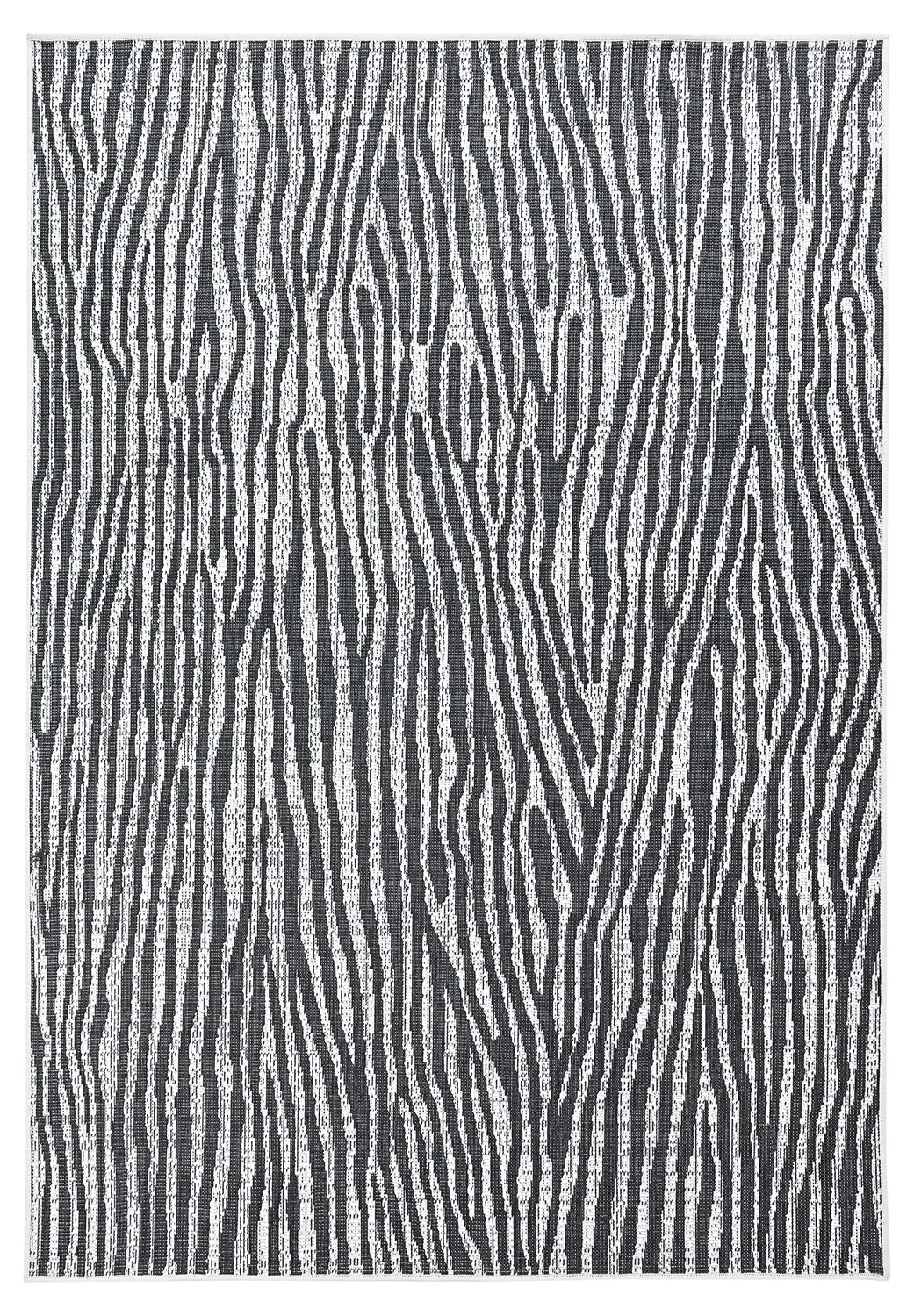 Teppich für innen und außen - utomhusmatta - Vaura (schwarz/weiß)