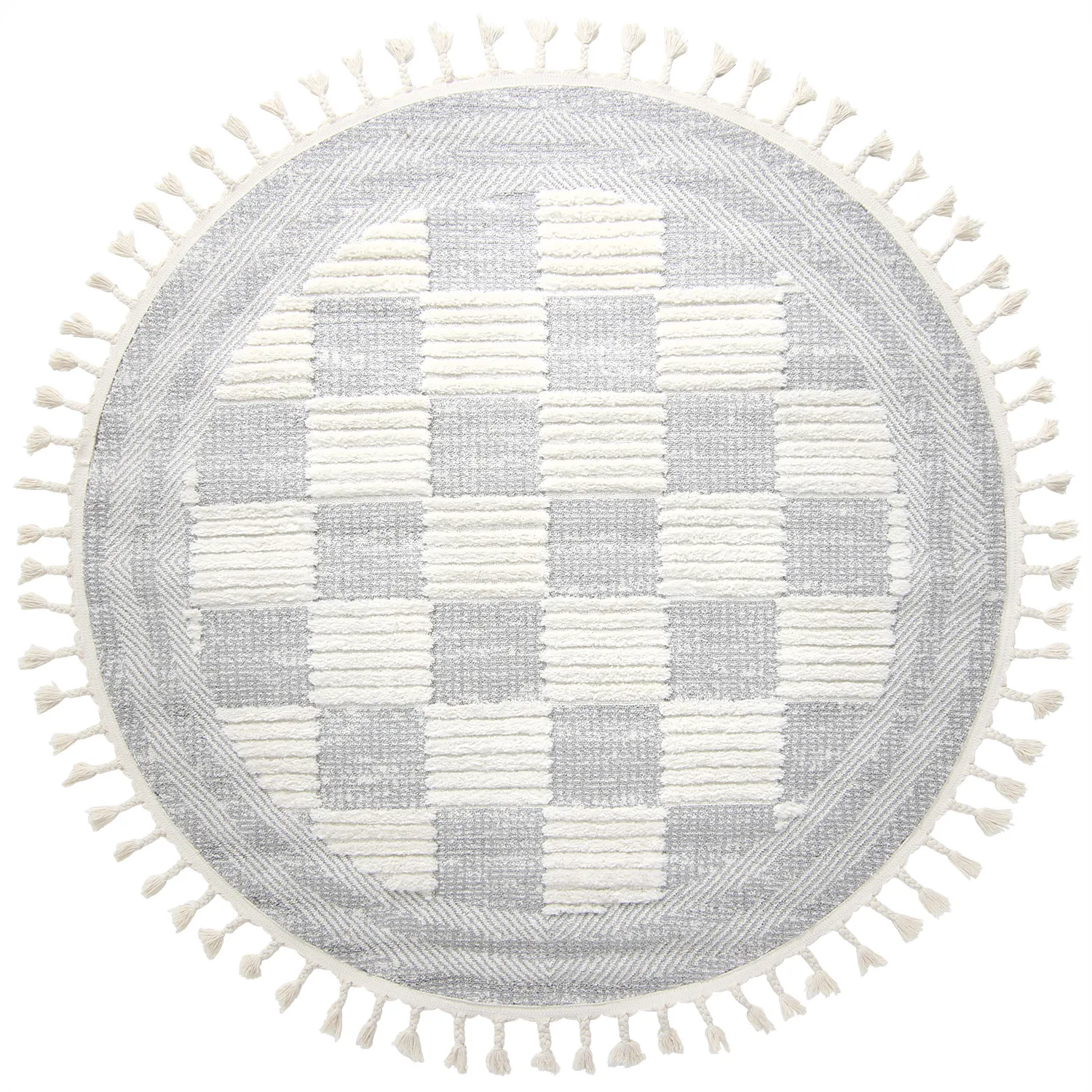 Runde Teppiche - Austin (grau/offwhite)