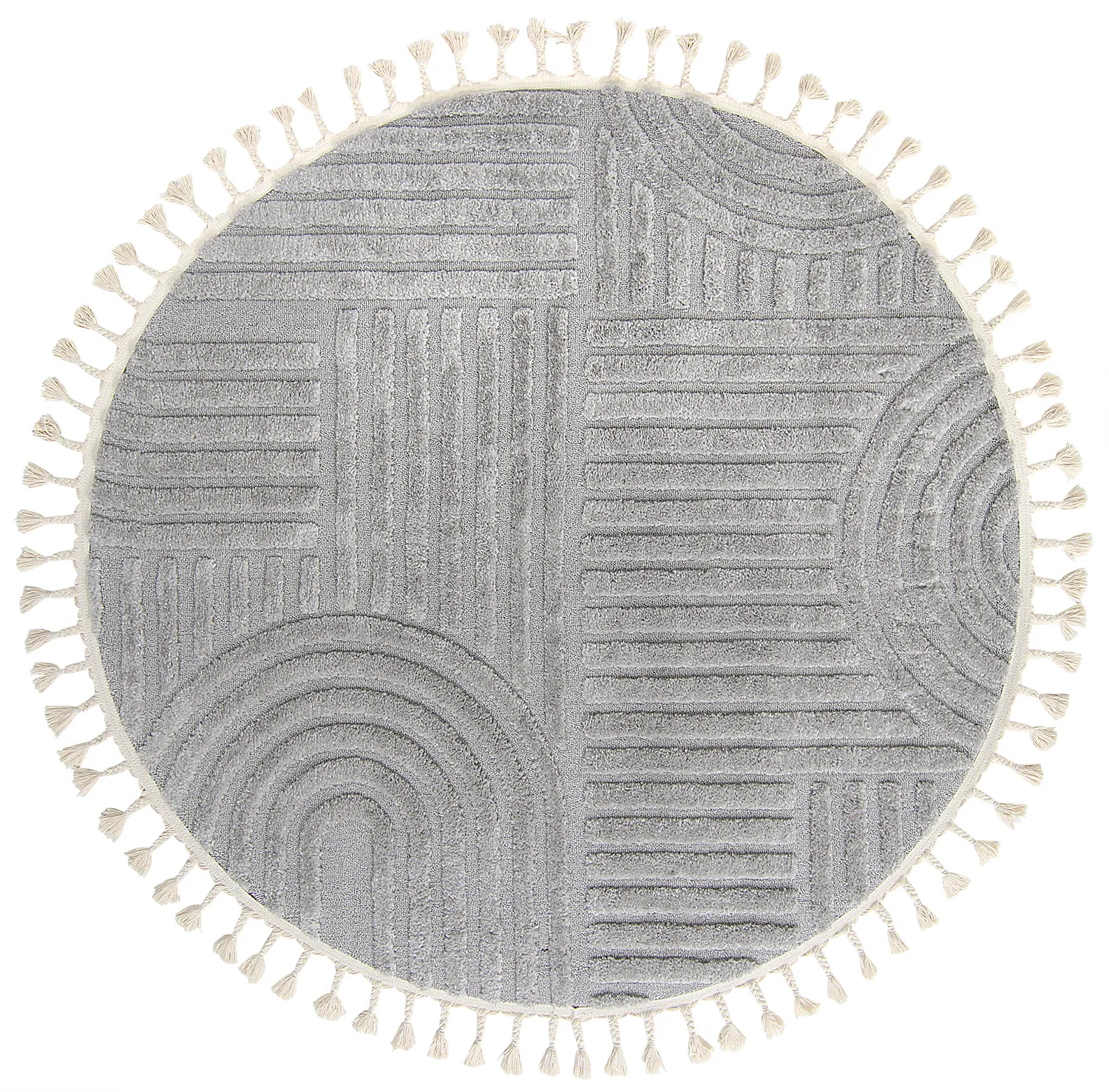 Runde Teppiche - Campbell (grau)