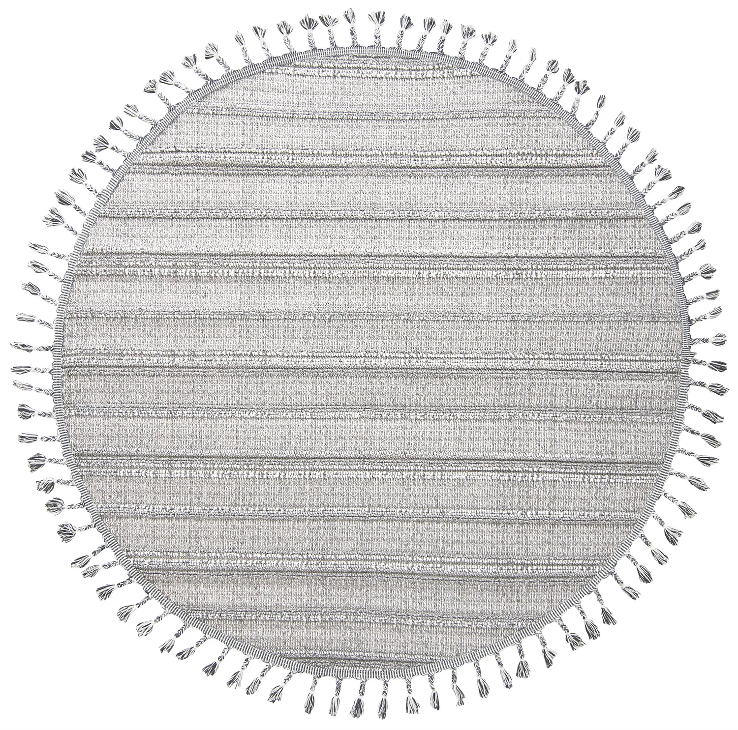 Runde Teppiche - Indoor/Outdoor Sofia (grau/blau)