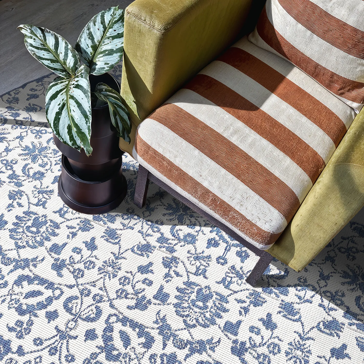 Rund Teppich - Brussels Ocean (blau)