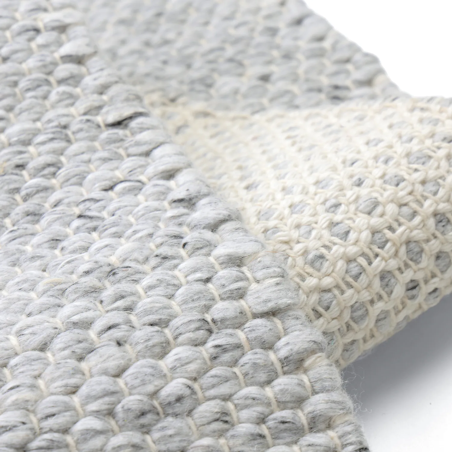 Teppich für innen und außen - Arco Wool Look (grau/beige)