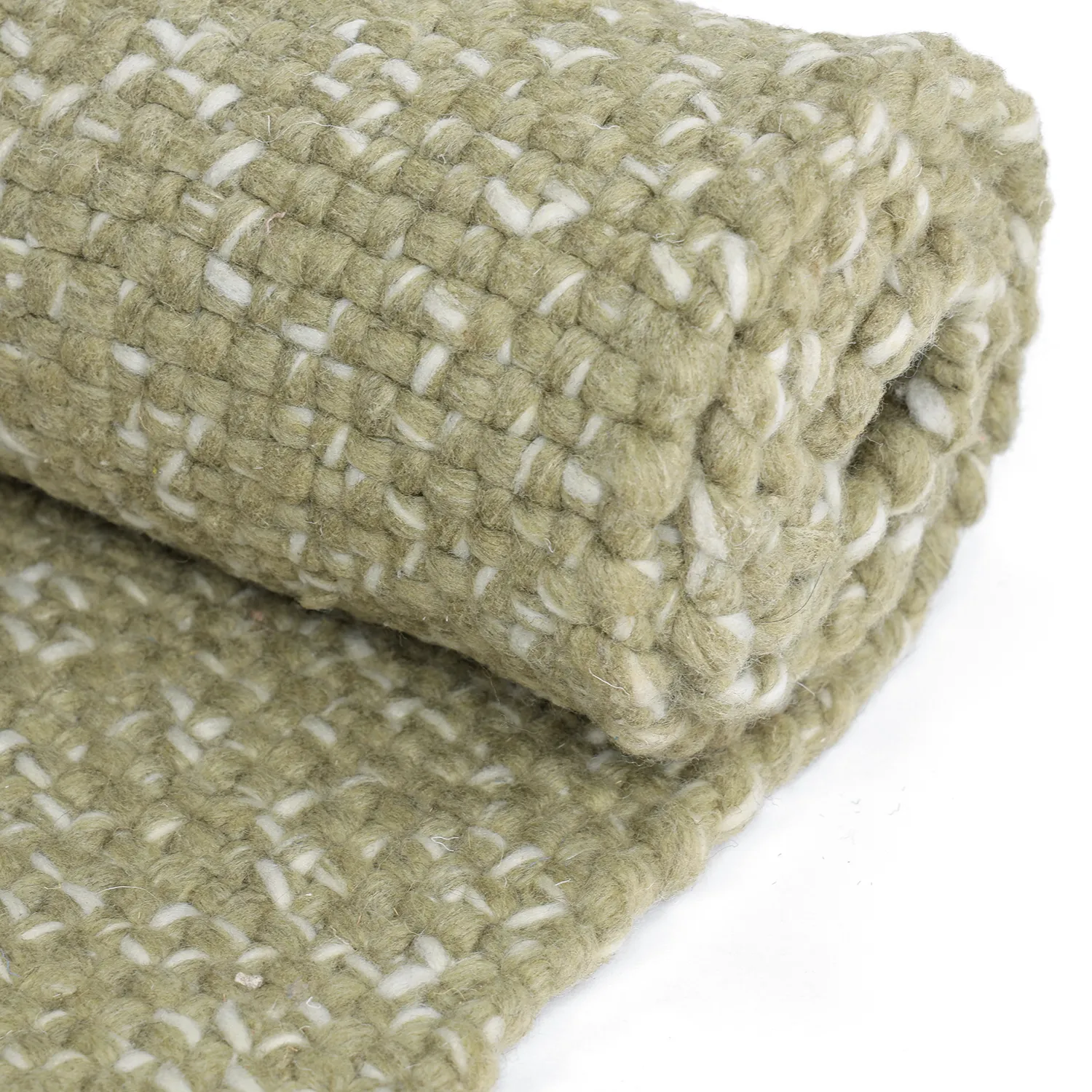 Teppich für innen und außen - Orta Wool Look (moosgrün)