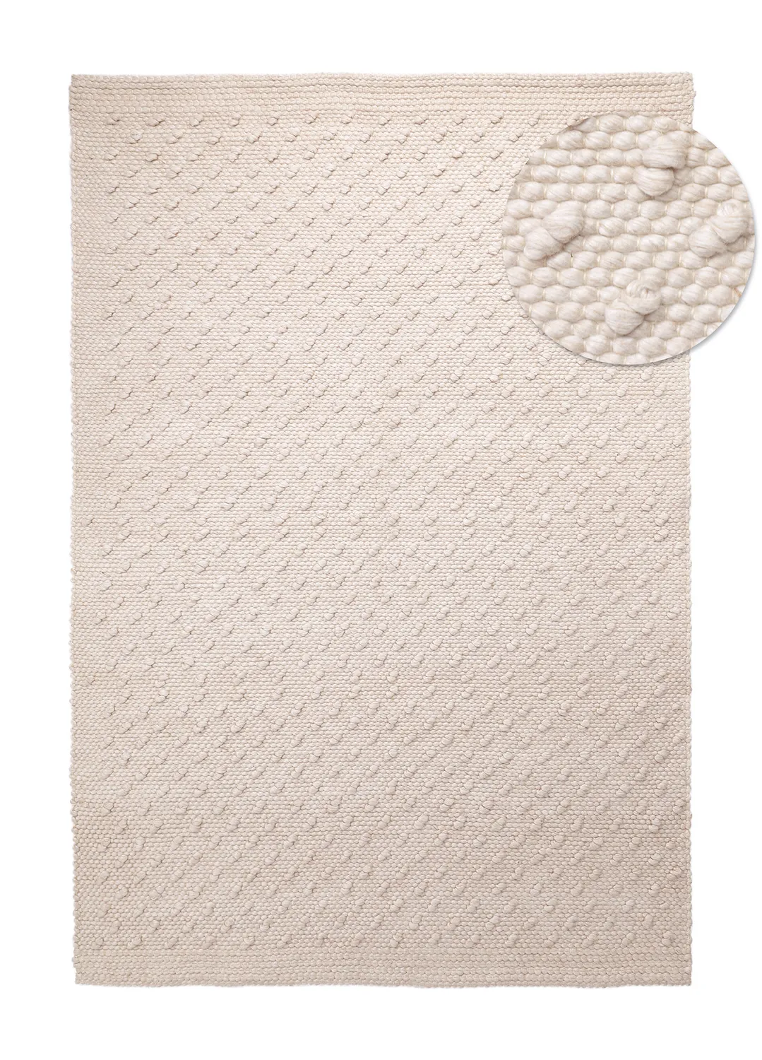 Teppich für innen und außen - Todi Wool Look (creme)