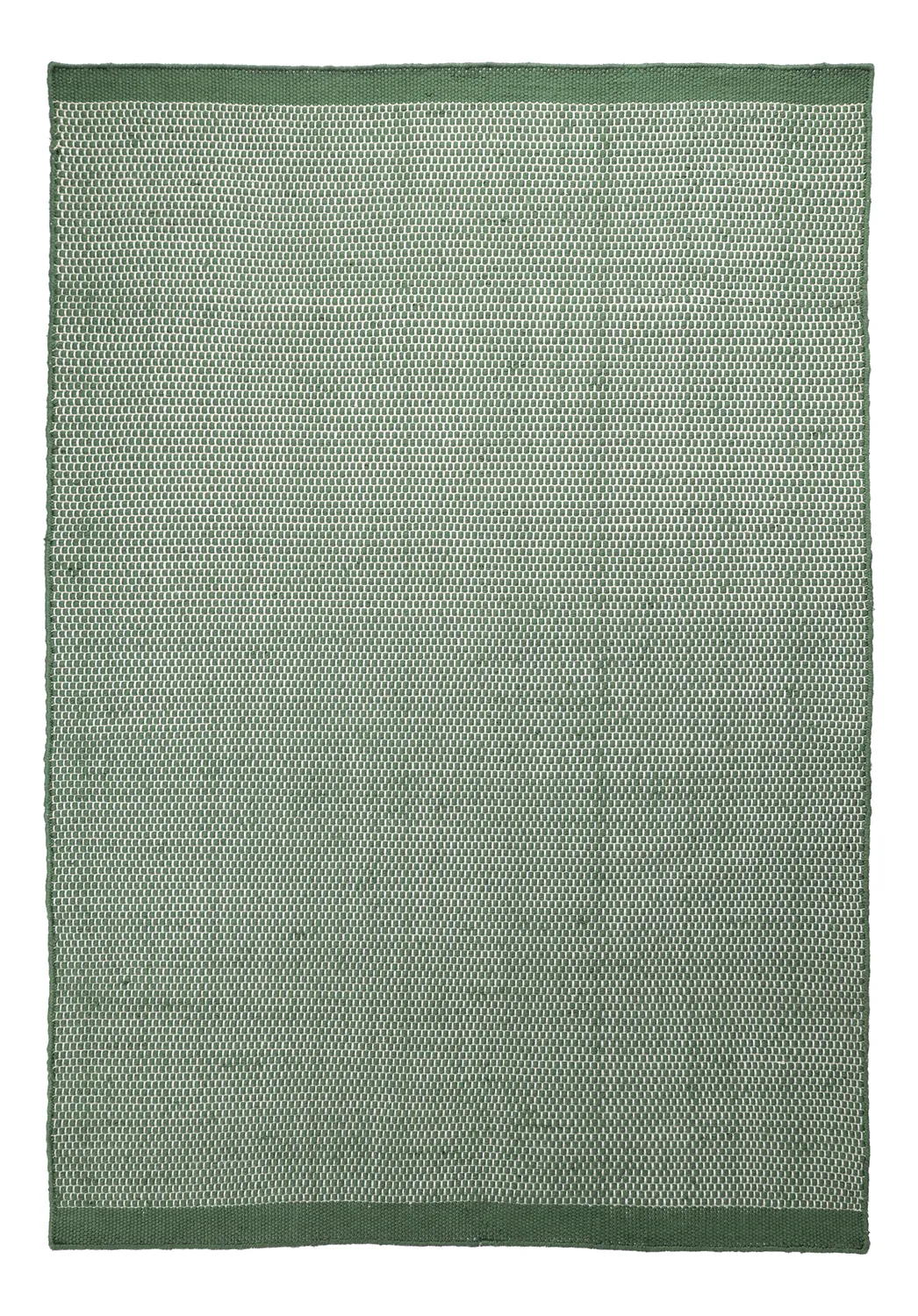 Teppich für innen und außen - Coastal Wool Look (grün/weiß)