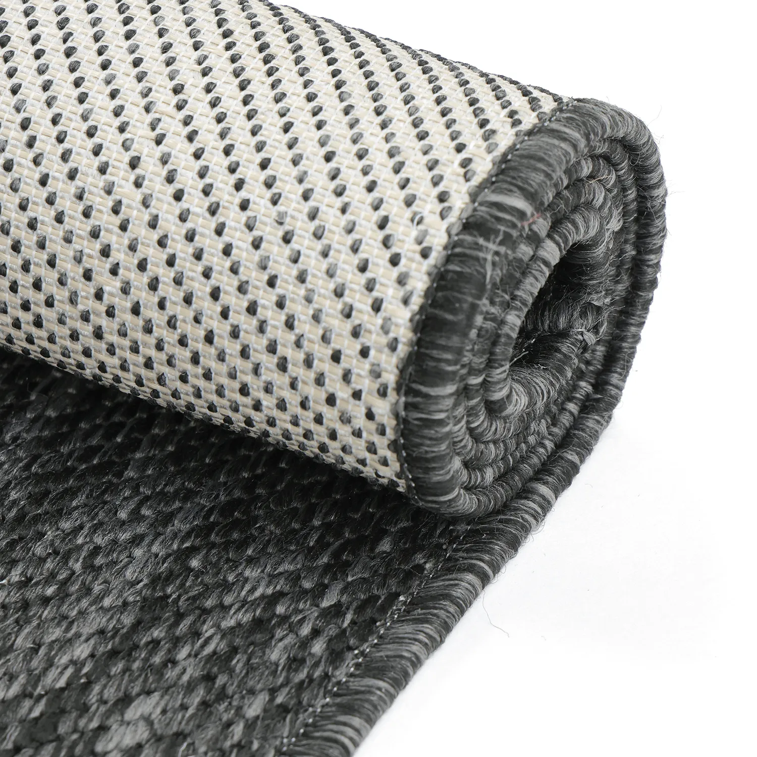 Teppich für innen und außen - Ragusa (schwarz/creme)