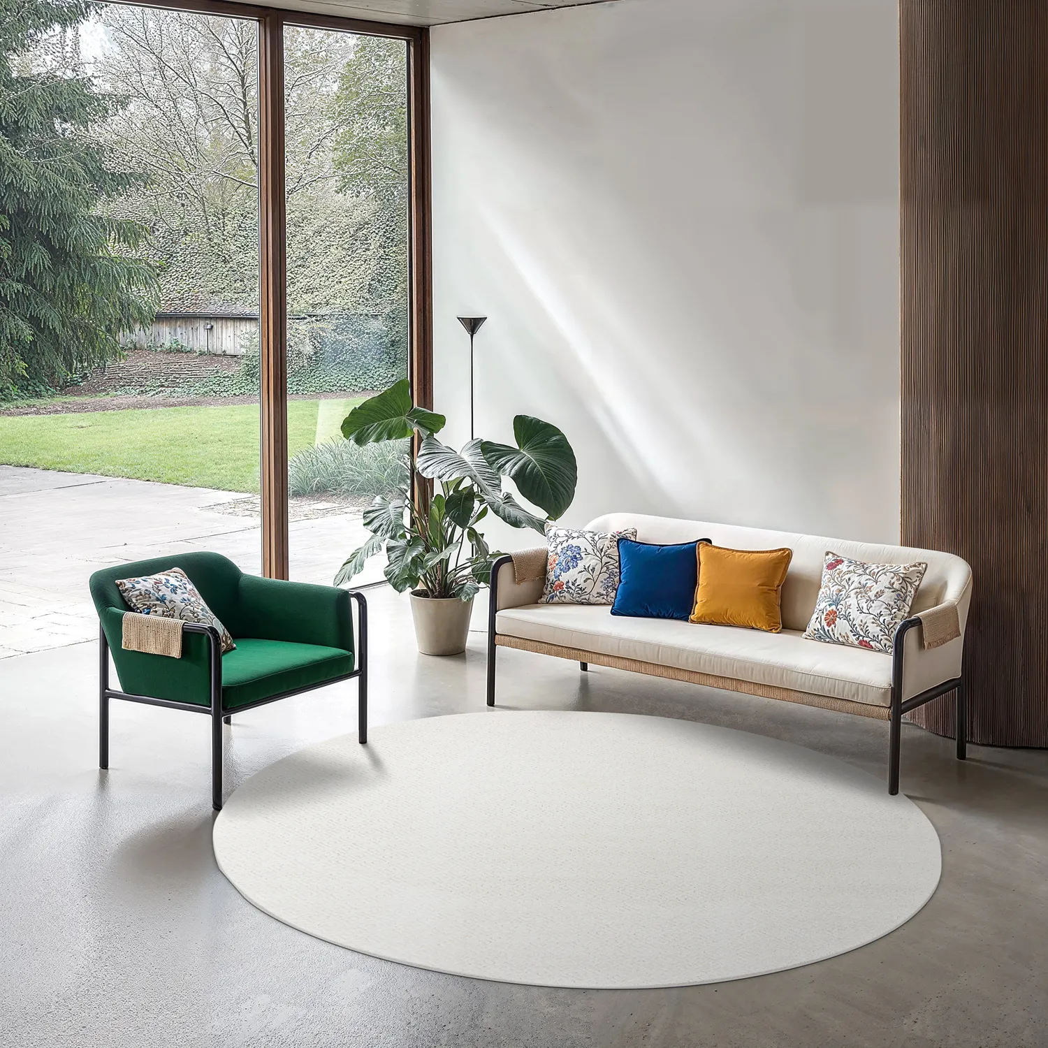 Runde Teppiche - Indoor/Outdoor Baldwin (cream)