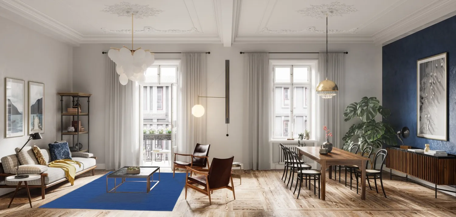 Wollteppich - Hamilton (Classic Blue)