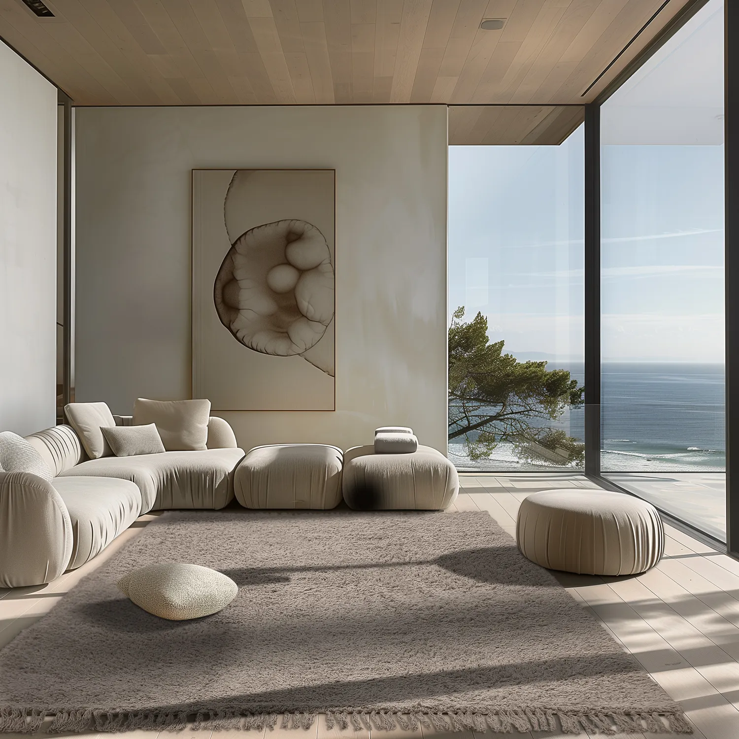 Hochflorteppiche - Alba Natural Cotton Shaggy (taupe)